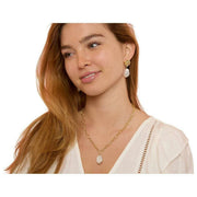 Collana a catena grossa con ciondolo di perle Keishi di Perle dell'Oriente - Oro/Bianco