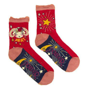 Powder Aries Ankle Socks - Berry Red