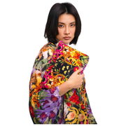 Beauty case in velluto trapuntato Powder Botanical Kaleidoscope - multicolore