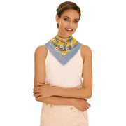 Powder Cotton Marvelous Meadow Bandana - Powder Blue