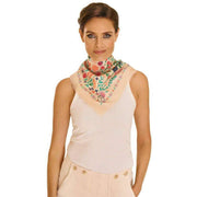 Powder Cotton Wild Flowers Bandana - Coconut White