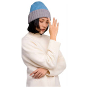 Cappello Beanie Emily in polvere - Blu denim
