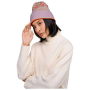 Cappello Beanie Fair Isle in polvere - Mix crema