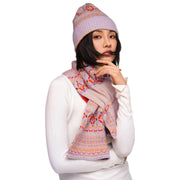 Sciarpa accogliente Powder Fair Isle - Mix crema