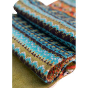 Sciarpa accogliente Powder Fair Isle - Verde acqua misto