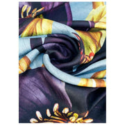 Sciarpa con stampa Powder Hellebore Lux - Blu