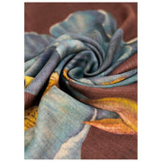 Sciarpa avvolgente in lana Powder Iris - Blu