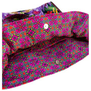 Borsa tote trapuntata in velluto Powder Lux - Caleidoscopio botanico multicolore