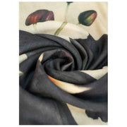 Sciarpa avvolgente in lana Powder Midnight Orchid - Bianca