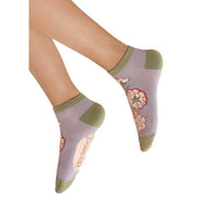 Powder Paisley Trainer Socks - Lilac