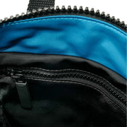 Roka Bantry B Small Creative Waste Two Tone Recycled Nylon Backpack - Black/Sea Port Blue