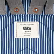 Roka Canfield B Medium Hickory with Red Recycled Canvas Backpack - Red/Blue/White