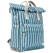 Zaino medio Roka Canfield B in tela riciclata - striscia blu