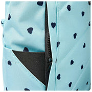 Zaino medio Roka Canfield B in tela riciclata - Cuori blu/blu