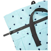 Zaino medio Roka Canfield B in tela riciclata - Cuori blu/blu
