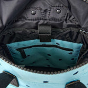 Zaino piccolo Roka Canfield B in tela riciclata - Cuori blu/blu