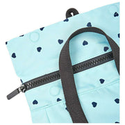 Zaino piccolo Roka Canfield B in tela riciclata - Cuori blu/blu