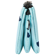 Portafoglio piccolo in tela riciclata Roka Carnaby - Cuori blu/blu