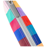 Borsa a tracolla Roka Carnaby XL in tela riciclata - Strisce larghe multicolore