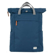 Roka Finchley A Large Sustainable Canvas Backpack - Deep Blue