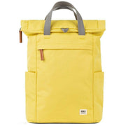 Roka Finchley A Medium Recycled Canvas Backpack - Lemonade Yellow