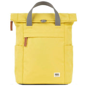 Roka Finchley A Small Recycled Canvas Backpack - Lemonade Yellow