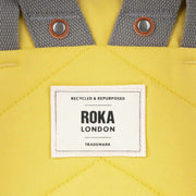 Roka Finchley A Small Recycled Canvas Backpack - Lemonade Yellow