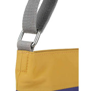 Roka Kennington B Medium Creative Waste Two Tone Recycled Nylon Crossbody Bag - Corn Yellow/Mulberry Purple