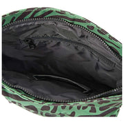 Borsa a tracolla media in tela riciclata Roka Kennington B - Verde carciofo
