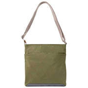 Borsa a tracolla media in nylon riciclato Roka Kennington B - Verde erba cipollina