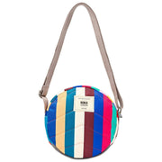 Borsa a tracolla in tela riciclata Roka Paddington B - banda larga multicolore