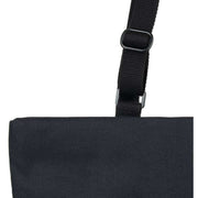 Roka Trafalgar Medium All Black Pink Label Recycled Canvas Crossbody Bag - Black/Pink