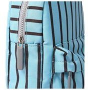 Borsa a tracolla grande Roka Willesden B in tela riciclata - striscia blu