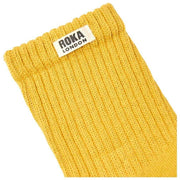 Calzini Roka Windsor Solid Crew - Giallo mais