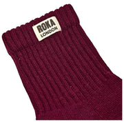 Calzini Roka Windsor Solid Crew - Prugna Borgogna