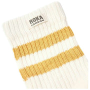 Calzini Roka Windsor Stripe Crew - Giallo mais
