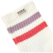 Calzini Roka Windsor Stripe Crew - Flint/Rosso