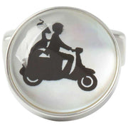 Gemelli scooter Simon Carter per il 40° anniversario - Argento/Nero