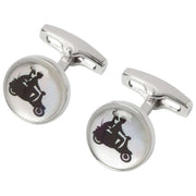 Gemelli scooter Simon Carter per il 40° anniversario - Argento/Nero