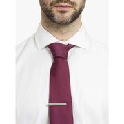 Simon Carter Hatch Tie Slide - Argento