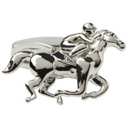 Gemelli Simon Carter con cavallo da corsa lucido - Argento