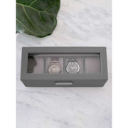 Scatola per orologi Stackers da 4 pezzi - Grigio ardesia