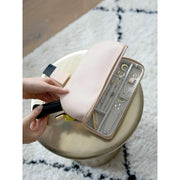 Borsa per cosmetici e gioielli Stackers - Blush/Oro