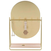 Specchio da toeletta Stackers e supporto per gioielli - Blush/Oro