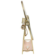 Specchio da toeletta Stackers e supporto per gioielli - Blush/Oro