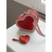 Borsa a tracolla Stackers Heart - rossa