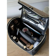 Custodia per cosmetici grande Stackers - Rafia nera
