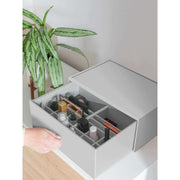 Organizer per trucchi supersize con cassetto profondo Stackers - Grigio ghiaia