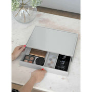 Organizer per trucchi supersize per cassetti Stackers - Grigio ghiaia
