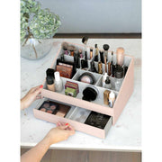 Organizer per trucchi supersize Stackers - Blush/Oro